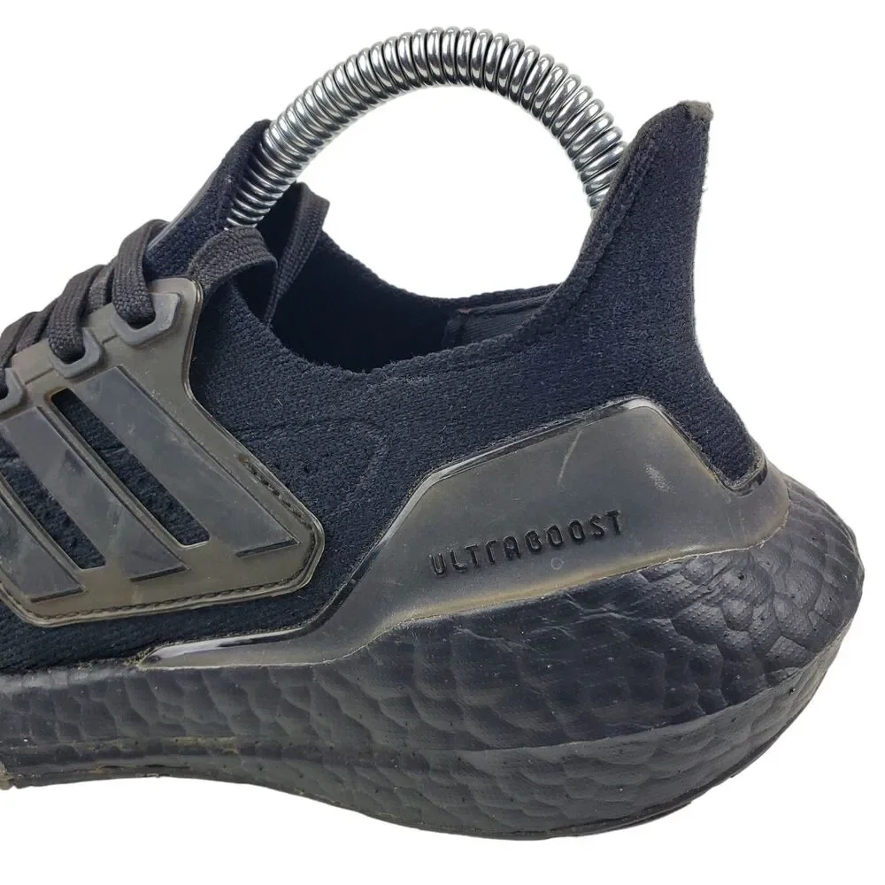 ADIDAS Shoes ULTRABOOST 21 J Womens Size 4 Triple Black Running Sneaker FY5390